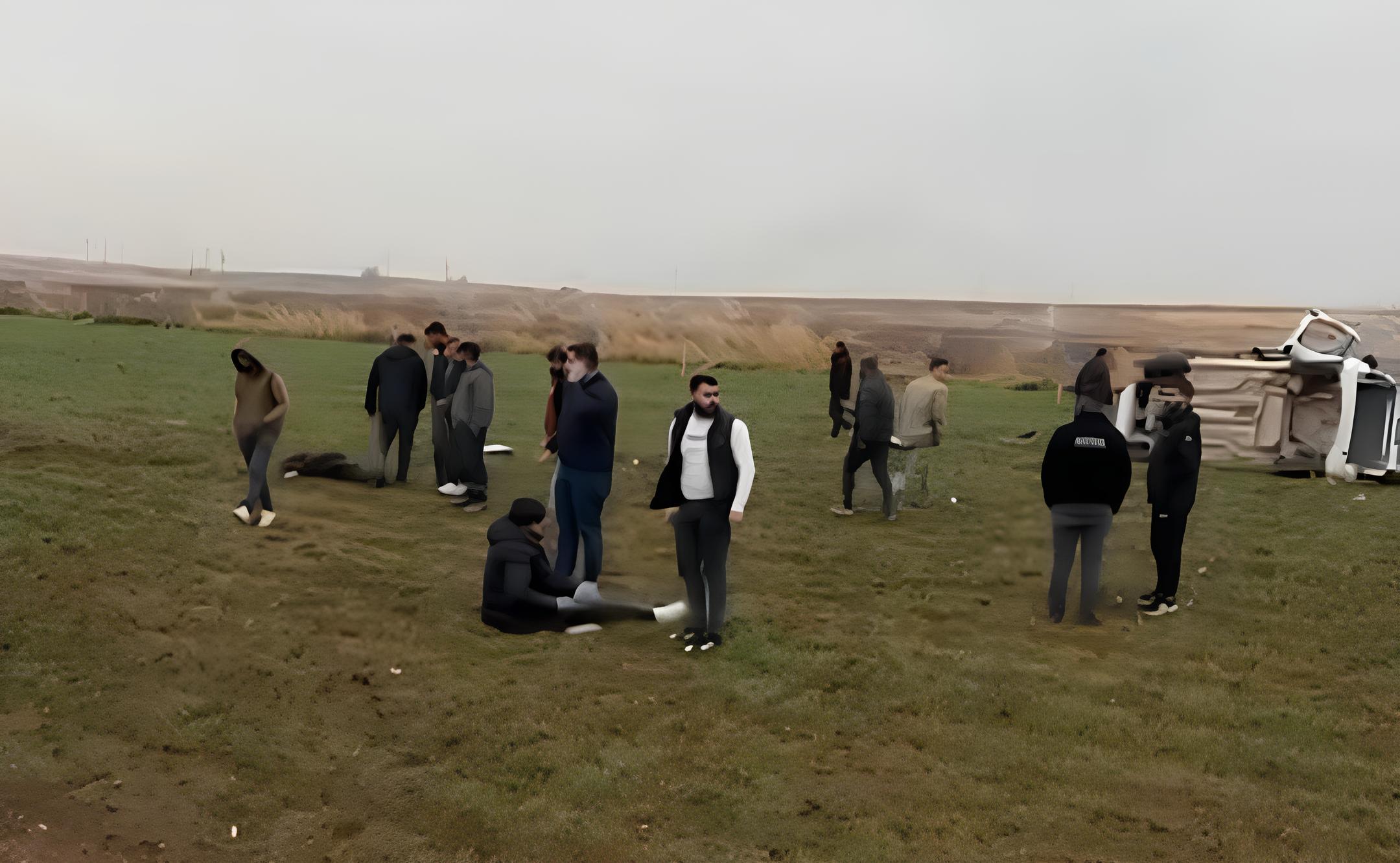 Kontrol’den Çıkan araç Takla attı