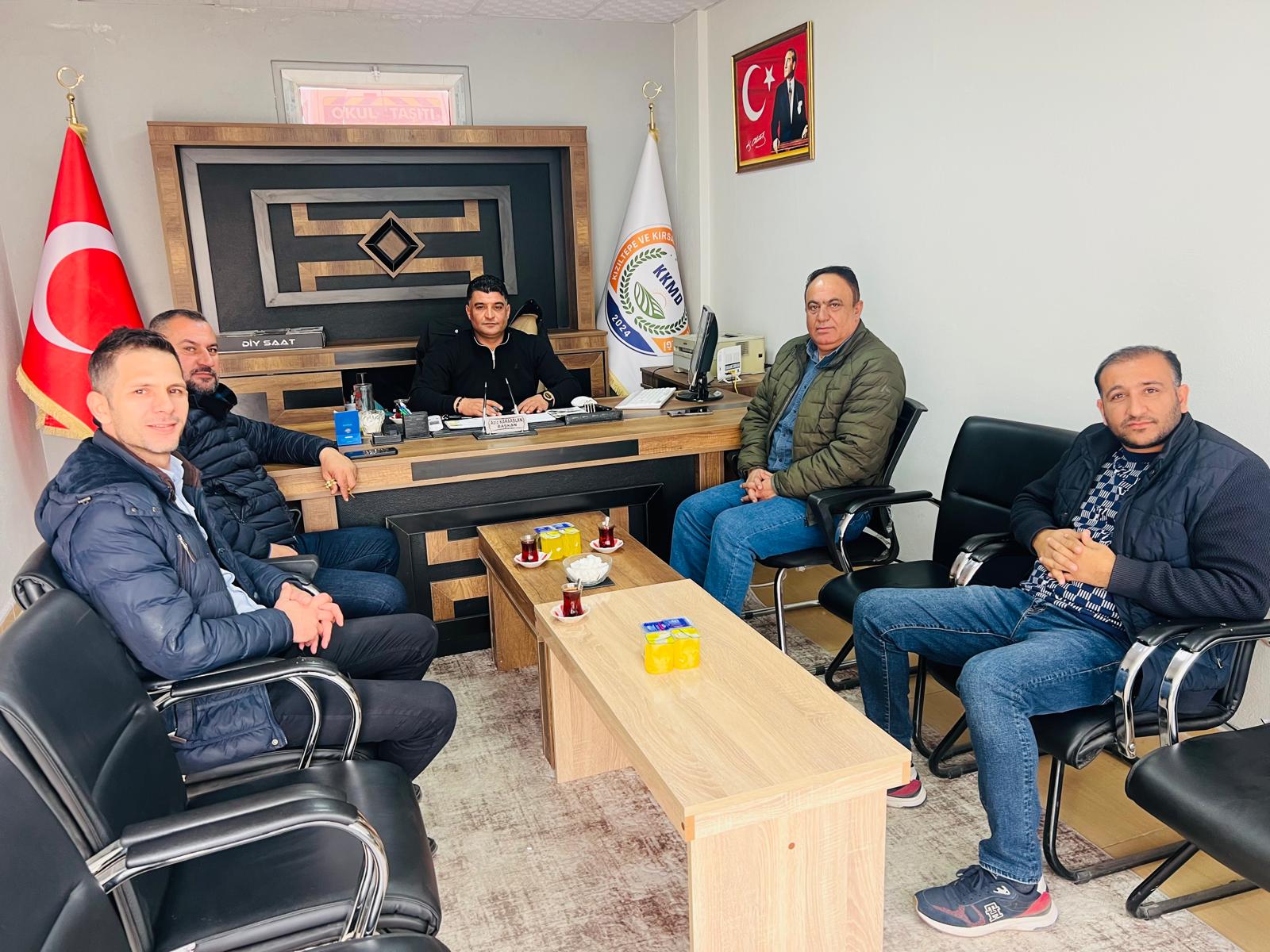 Koser tv Yönetimi Kırsal Mahalle Muhtarları Derneğini Ziyaret etti