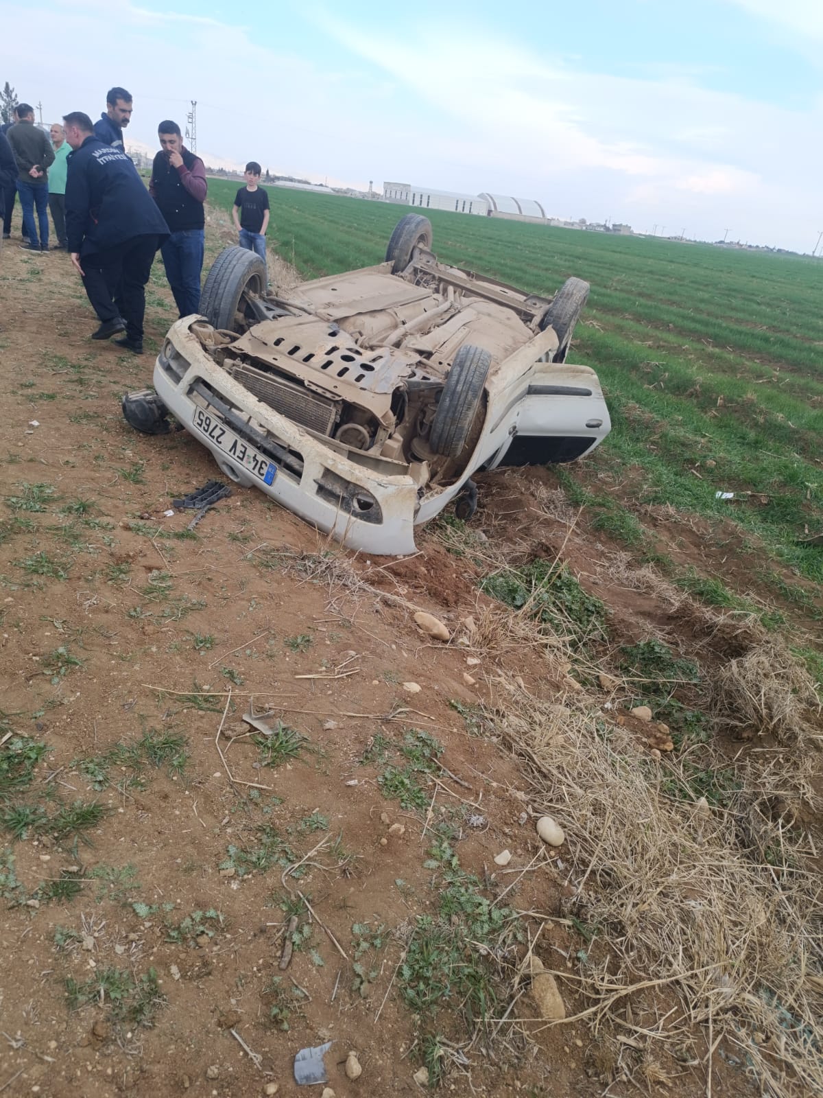 Kızıltepe’de takla atan otomobil 4 kişi yaralandı