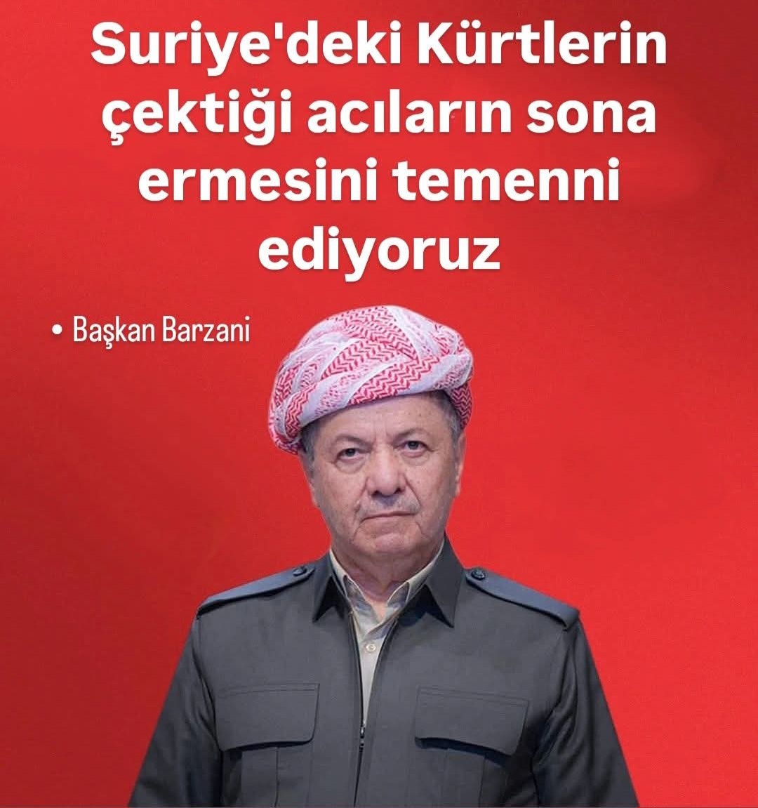 Başkan Barzani, Şam ve SDG arasındaki anlaşmayı memnuniyetle karşıladı