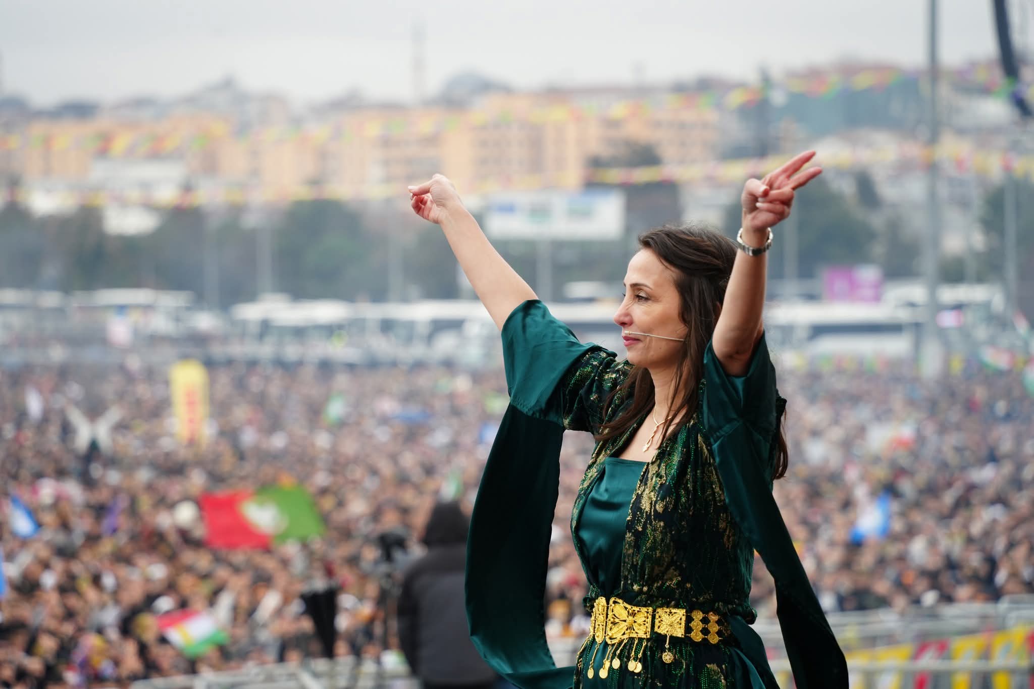 DEM Parti Hatimoğulları: “Öcalan’a özgürlük” sloganı, Newroz alanlarının ortak sloganı oldu