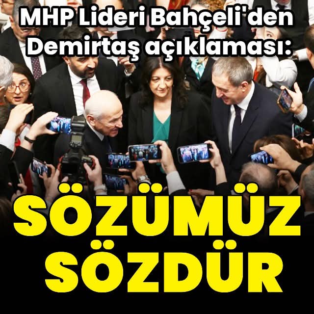 MHP Genel Başkanı Devlet Bahçeli TBMM resepsiyonunda DEM’lilerle sohbet etti