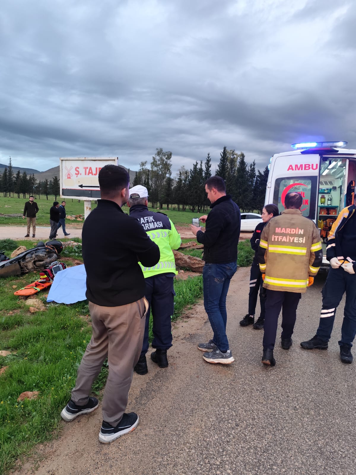 Mardin’de kaza yapan motosiklet sürücüsü öldü