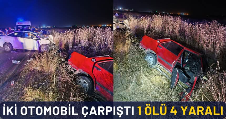 Kızıltepe’de Çift Taraflı Trafik Kazası: 1 Ölü, 4 Yaralı