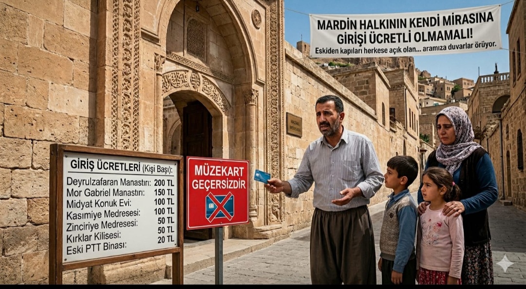 Mardin Halkının Kendi Mirasına Girişi Ücretli Olmamalı!