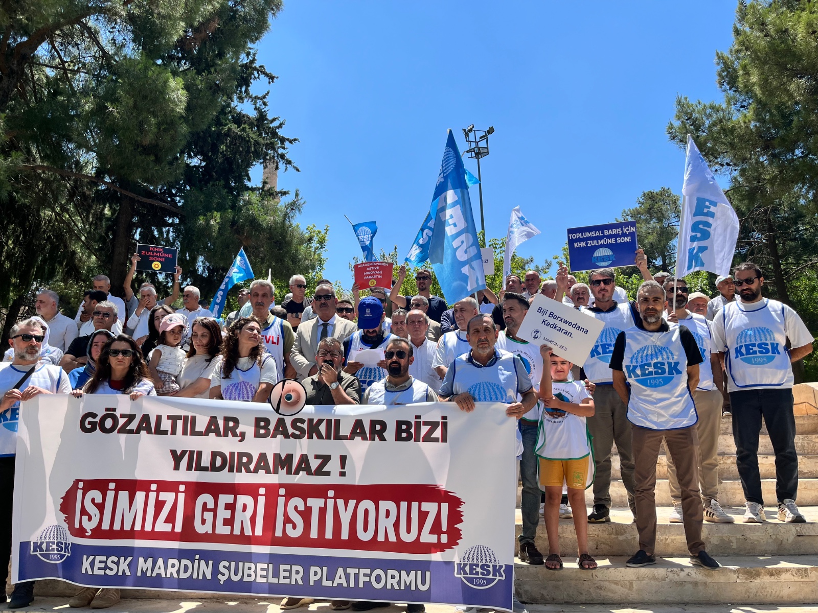 Mardîn’de KHK’lılar için açıklama yapıldı