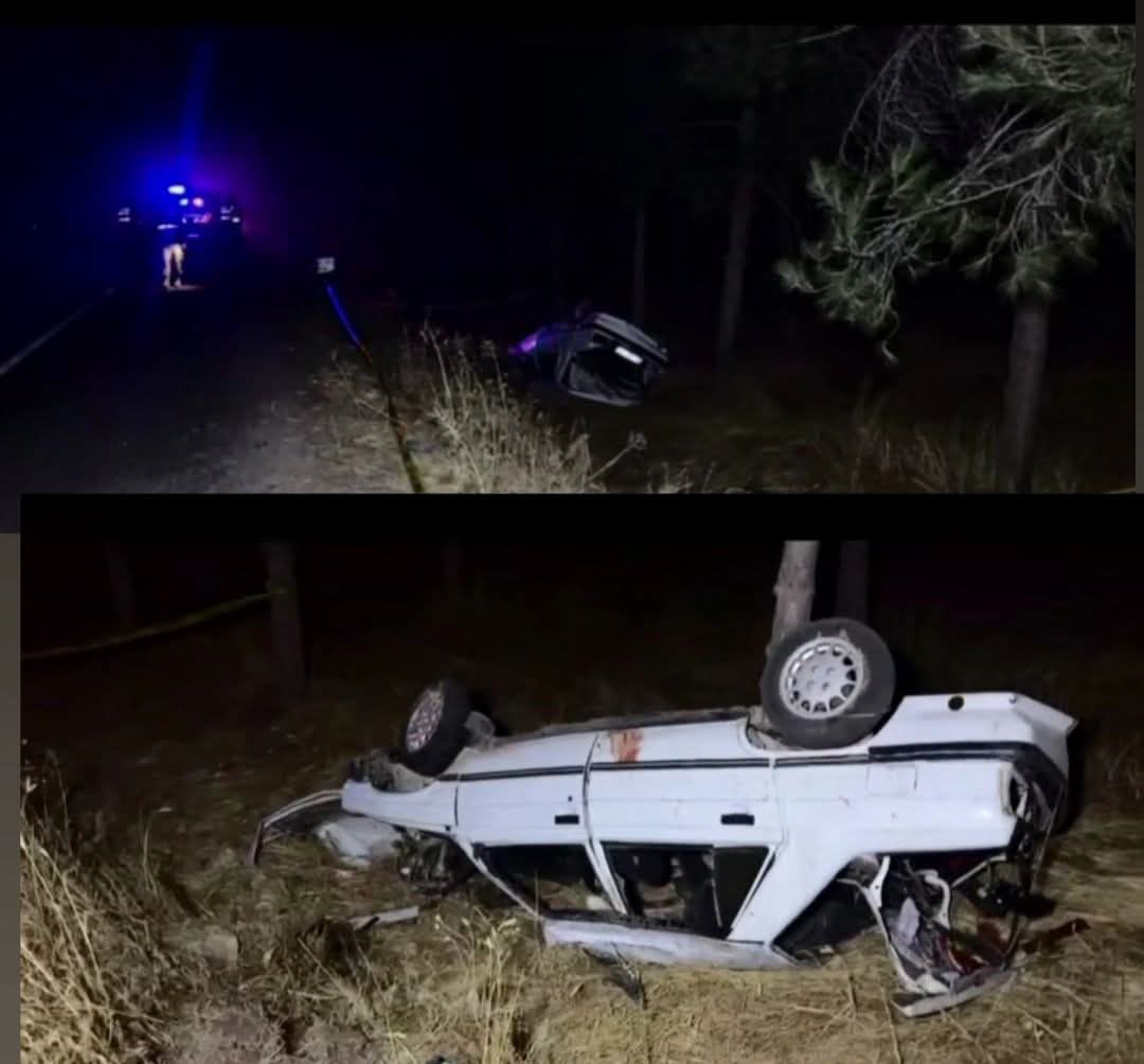 VİRANŞEHİR YOLUNDA KONTROLDEN ÇIKAN OTOMOBİL ŞARAMPOLE DEVRİLDİ, 1 ÖLÜ 4 YARALI