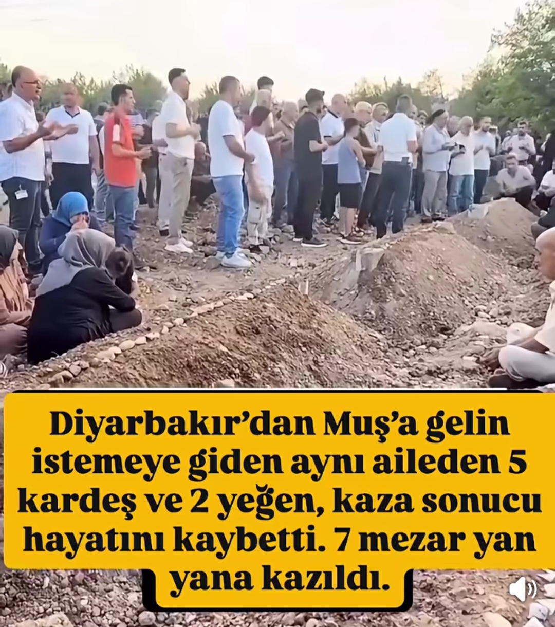 Muş’ta yürek yakan kaza: Aynı aileden 7 kişi hayatını kaybetti